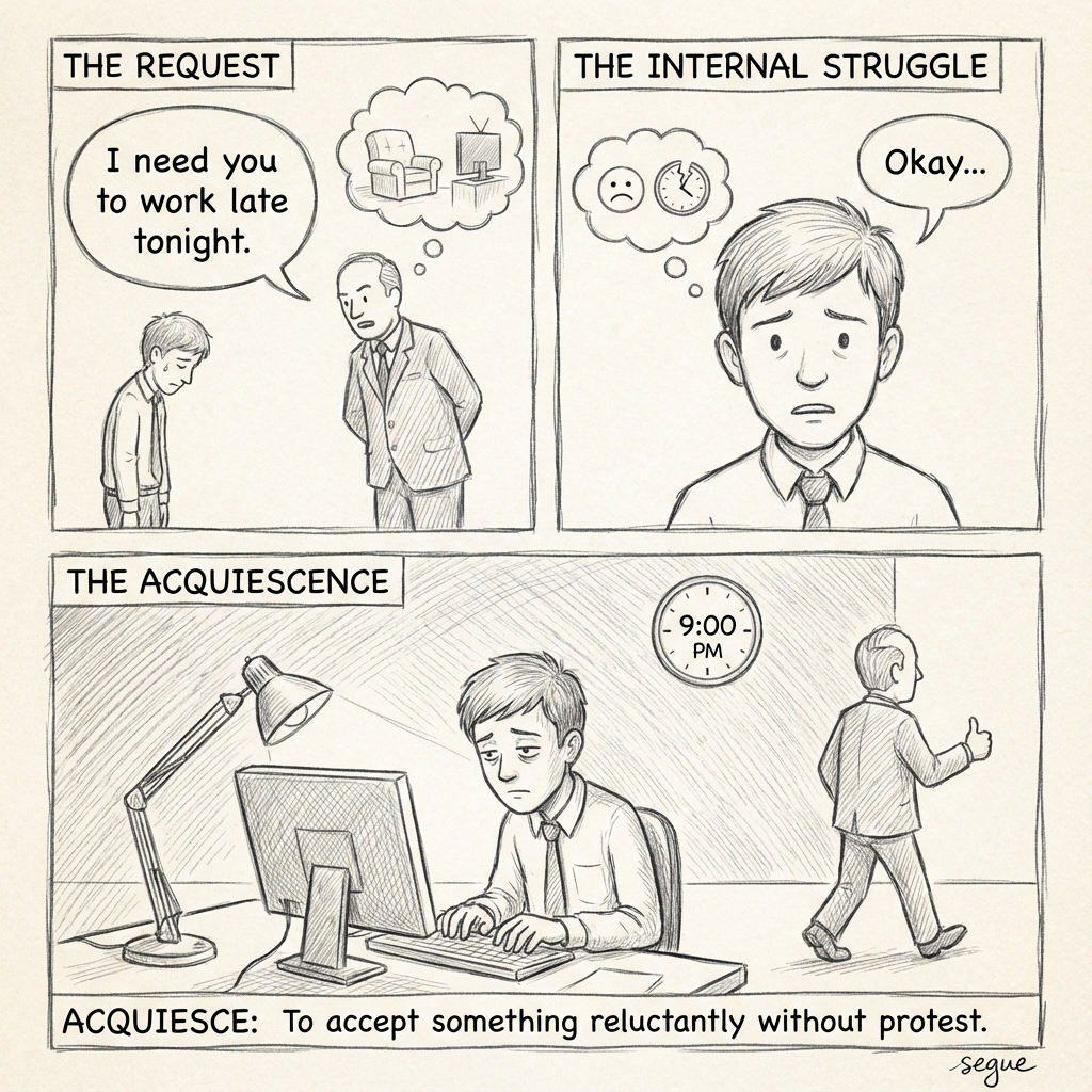 acquiesce