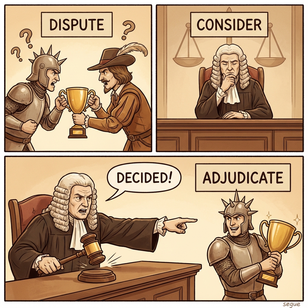 adjudicate