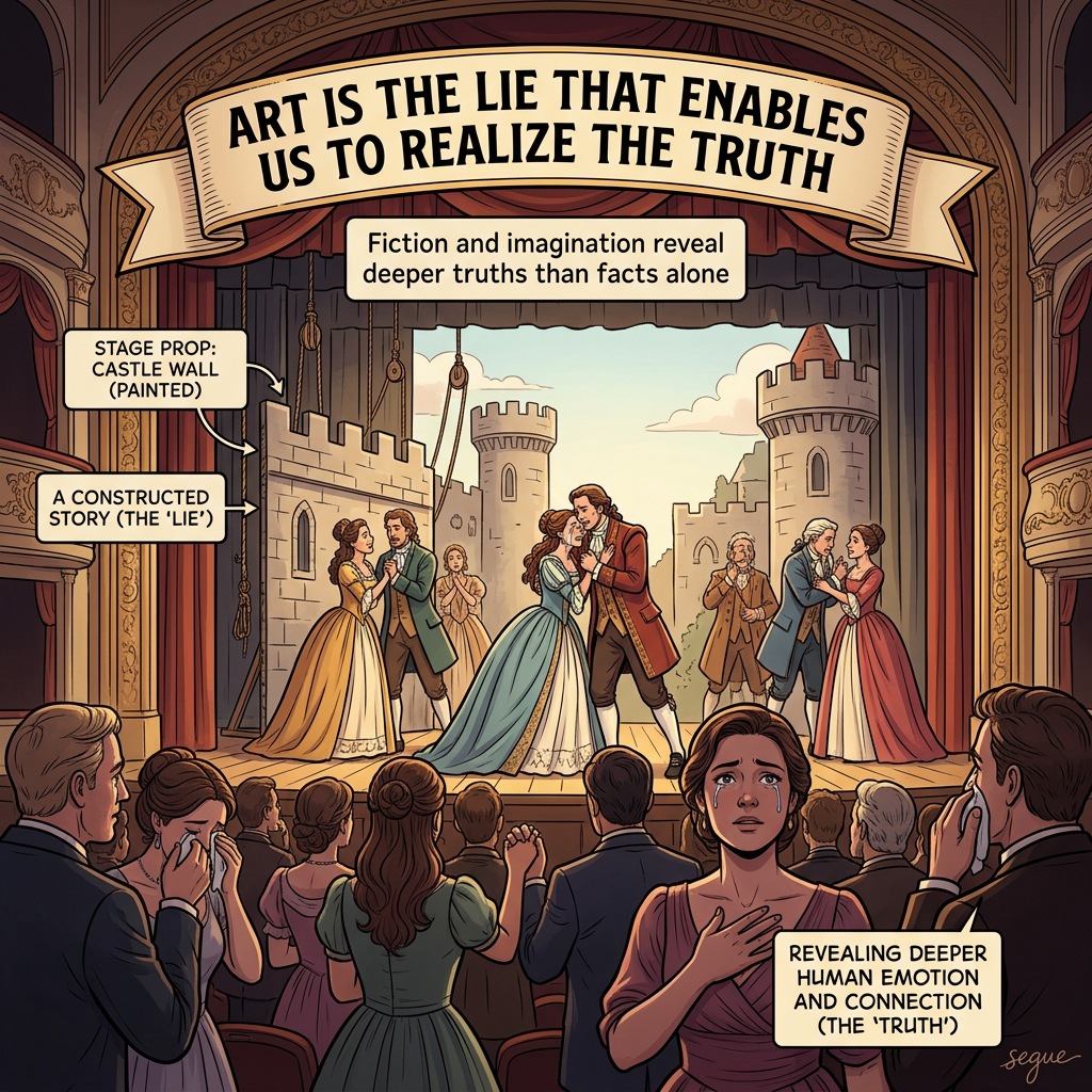 Art is the lie that enables us to realize the truth