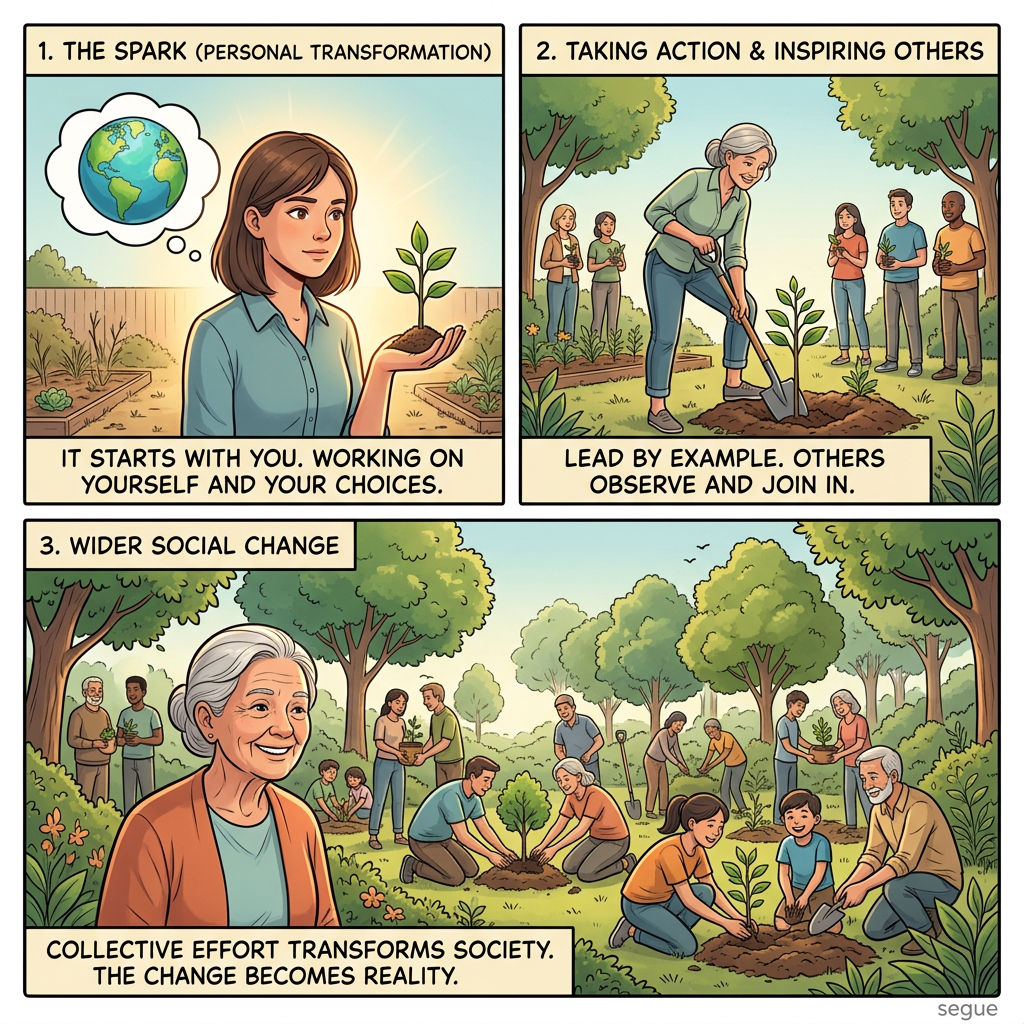 Be the change you wish to see in the world