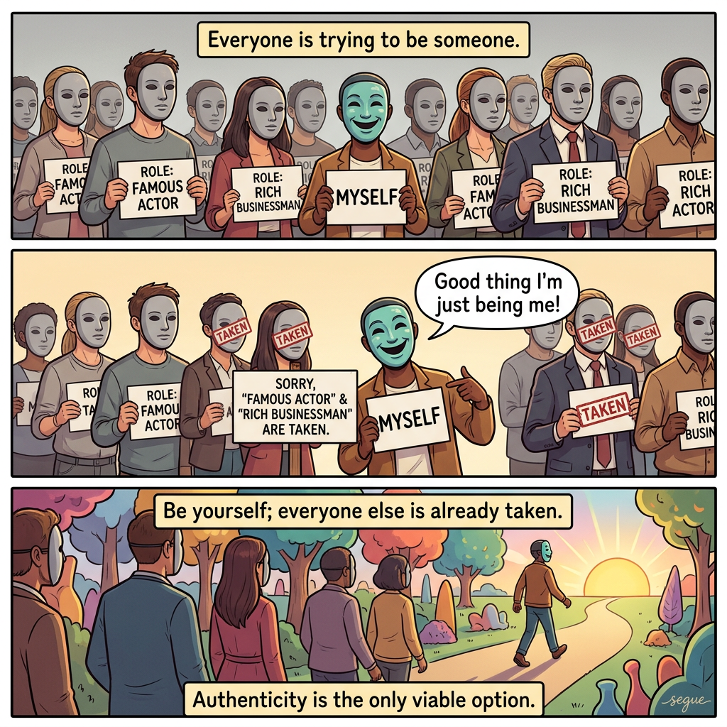 Be yourself; everyone else is already taken