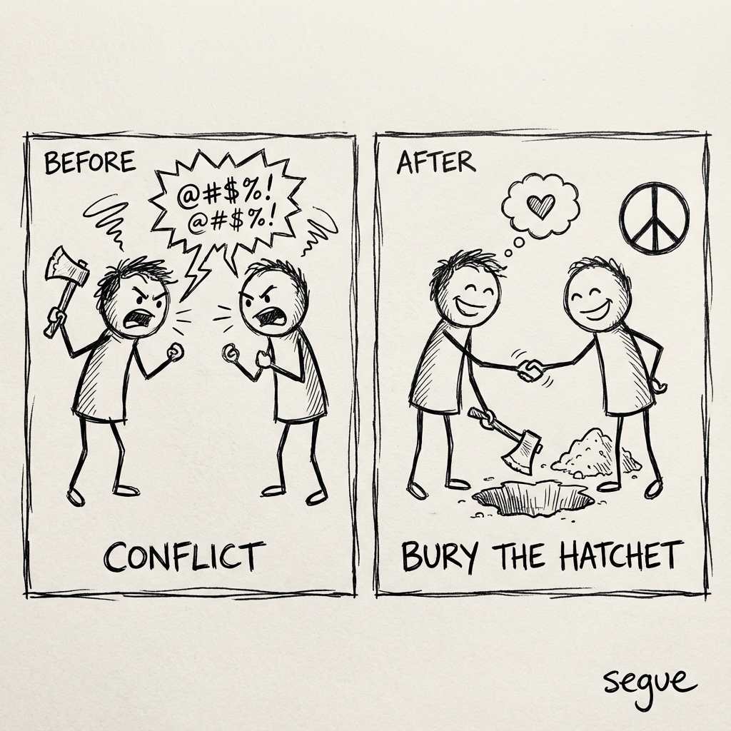 bury the hatchet