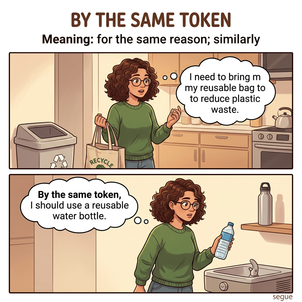 by the same token