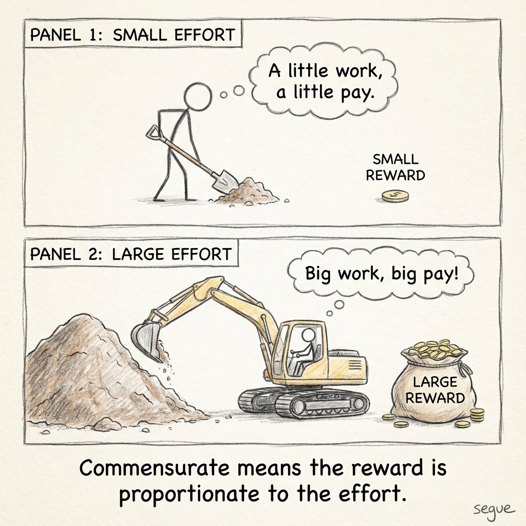 commensurate