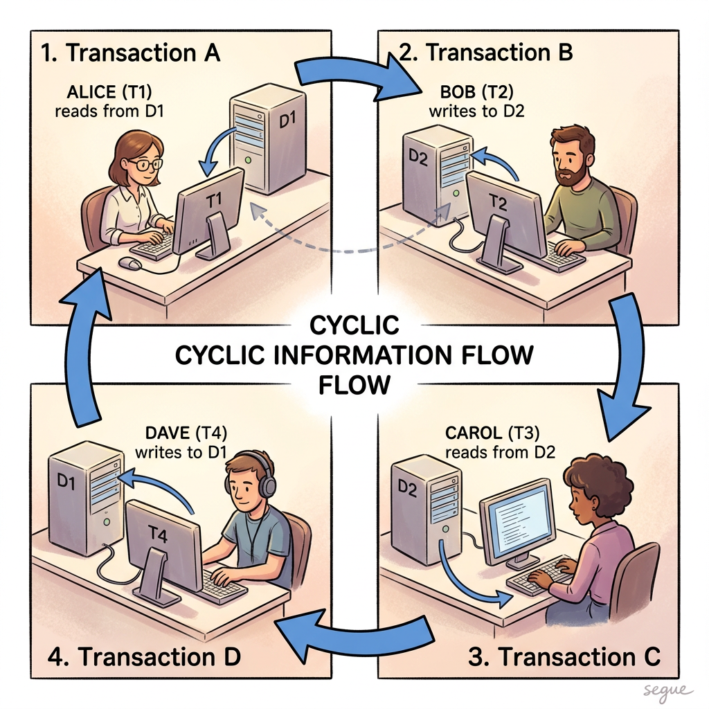 cyclic information flow