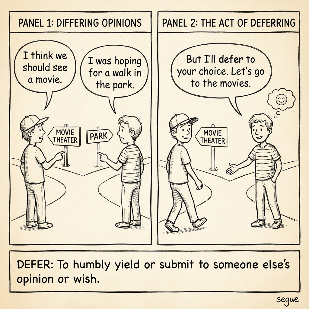 defer