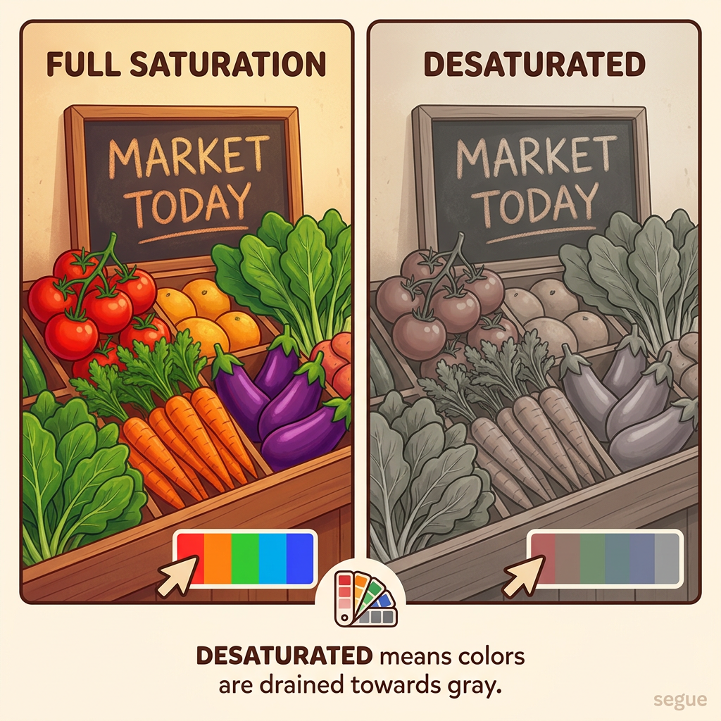 desaturated