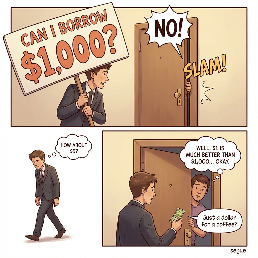 door in the face