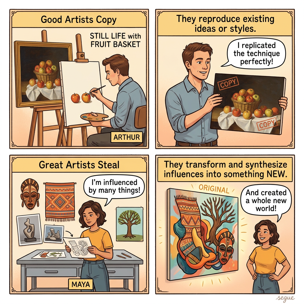 Good artists copy; great artists steal