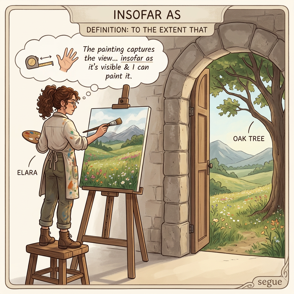 insofar as