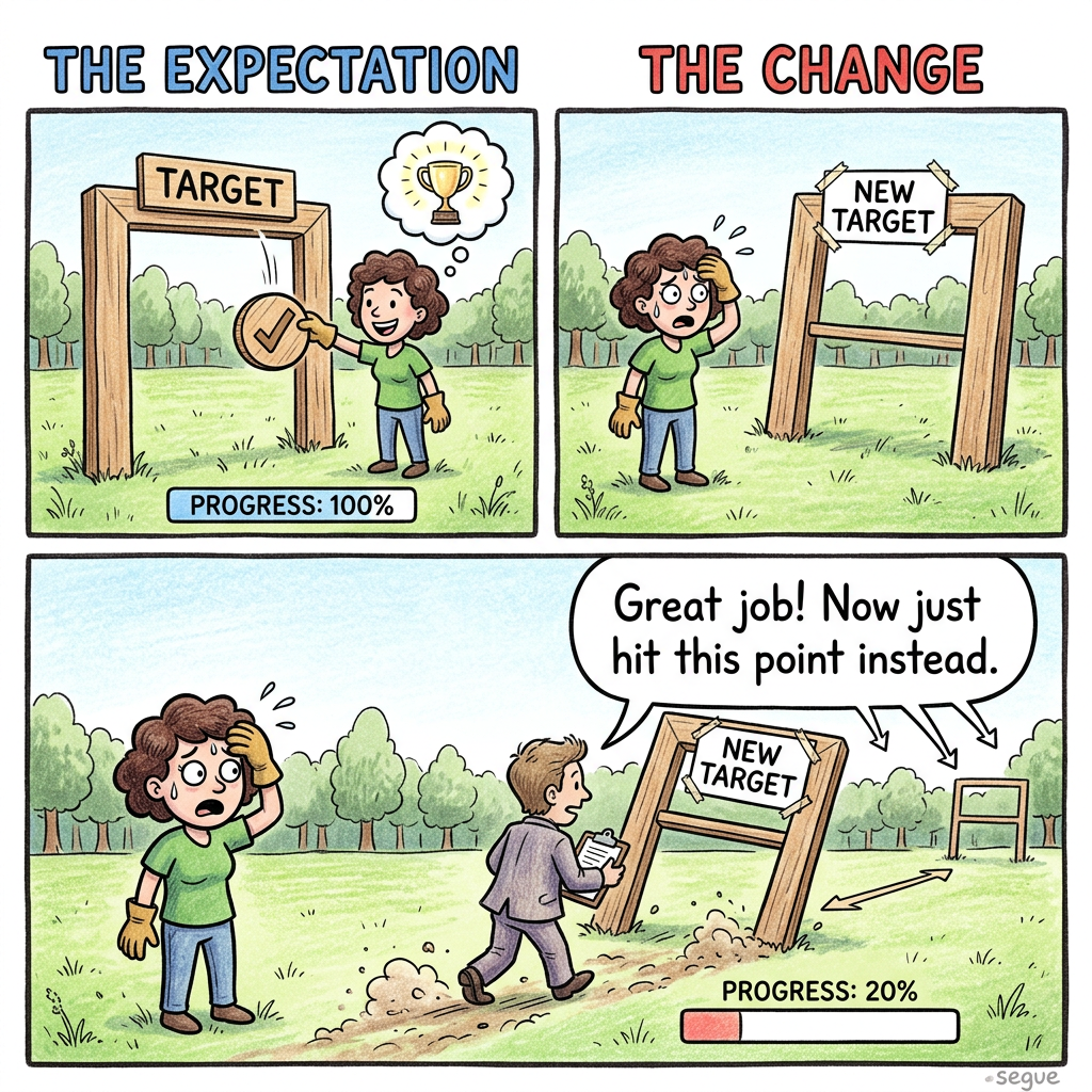 move the goalposts