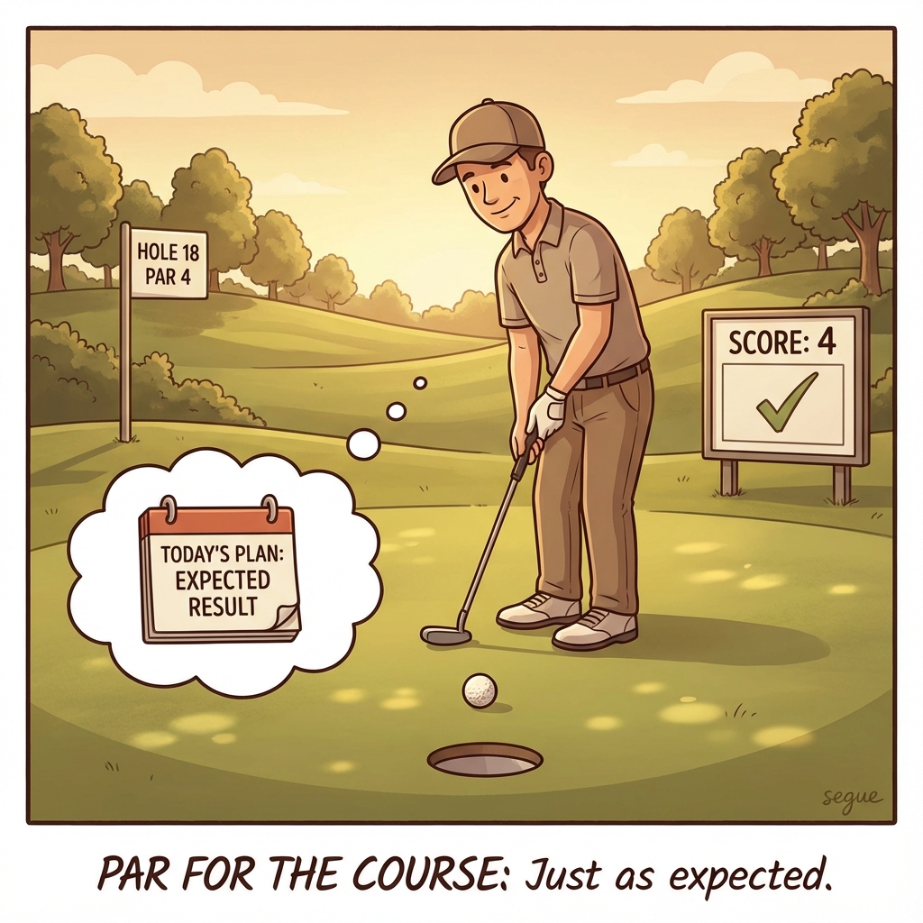 par for the course