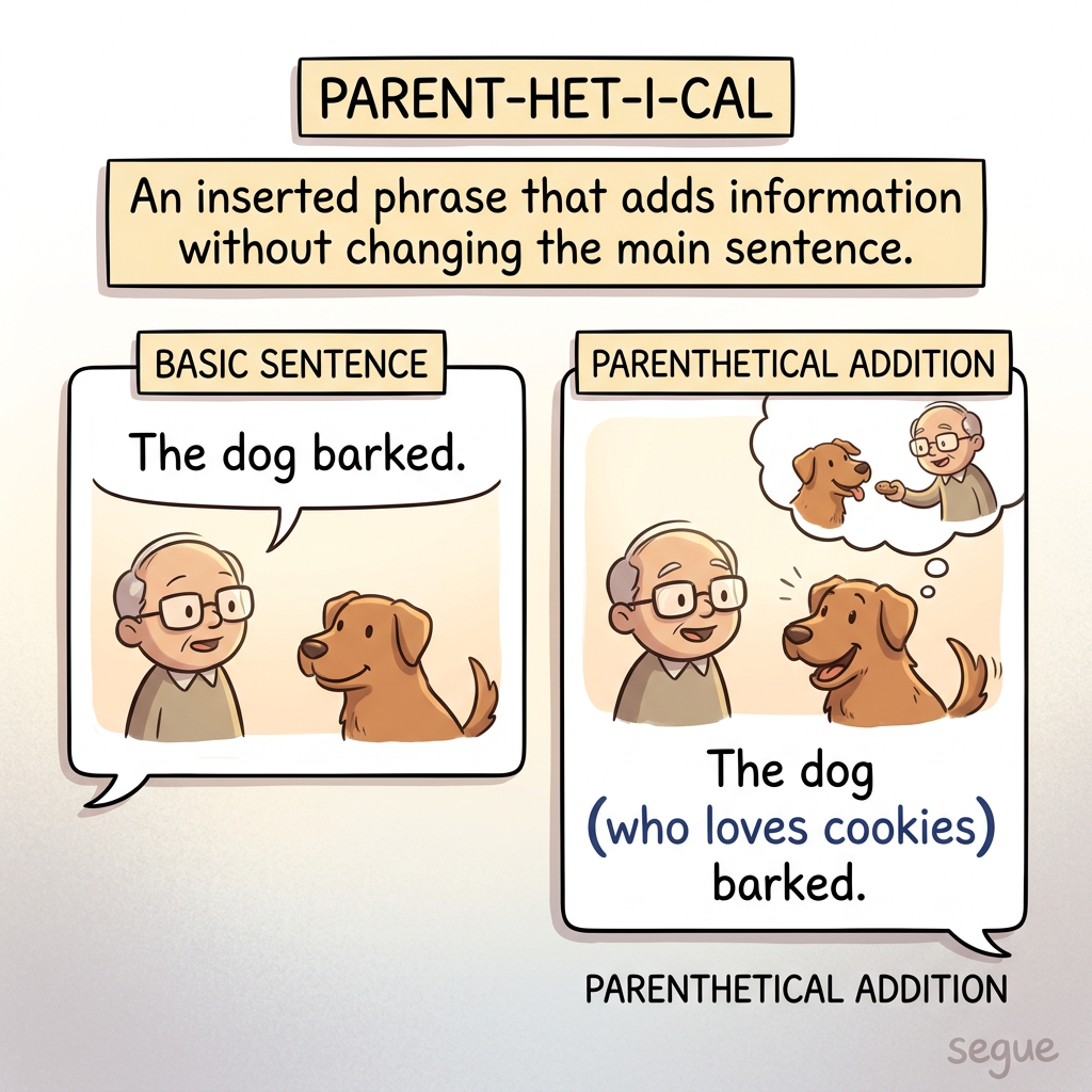 parenthetical
