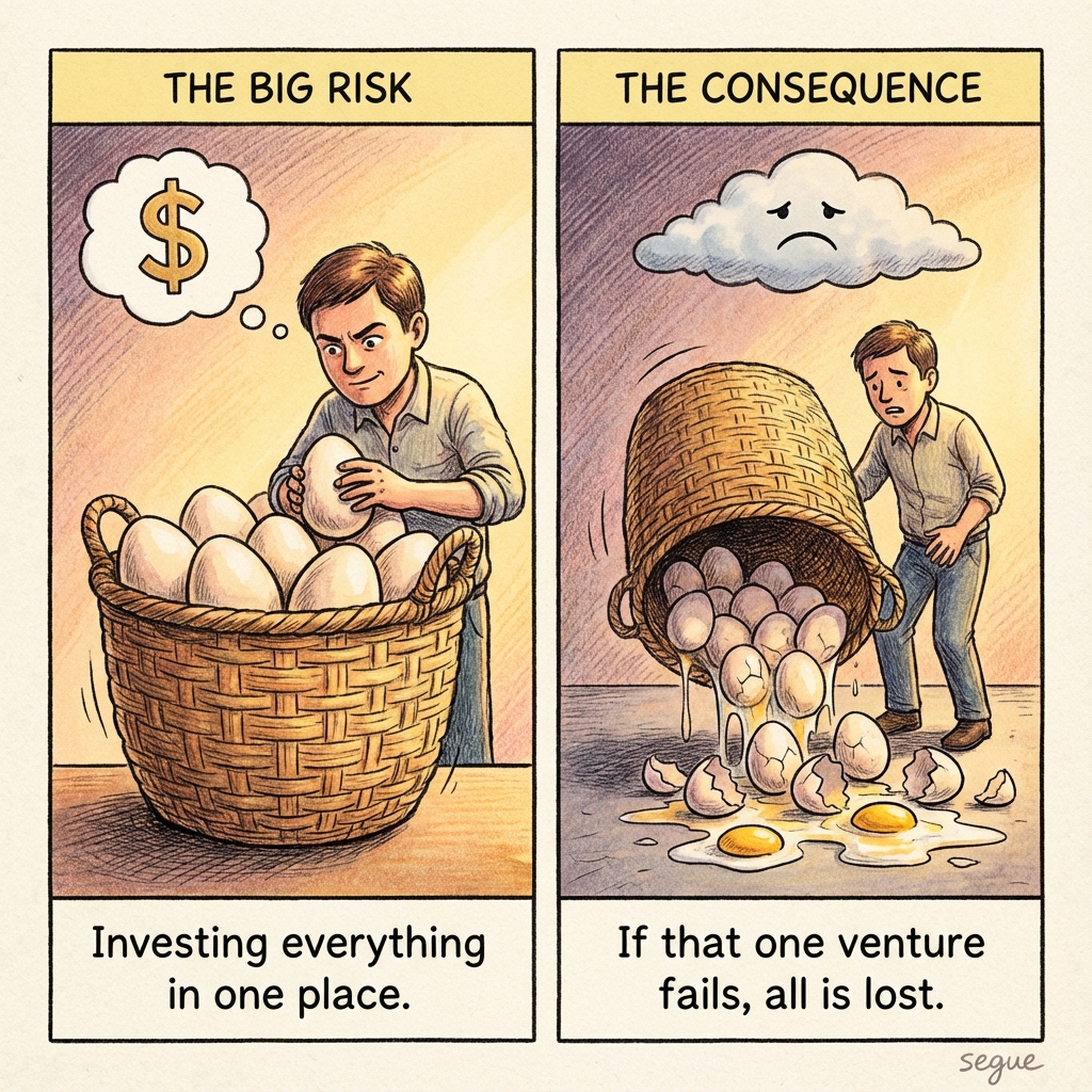 put all your eggs in one basket