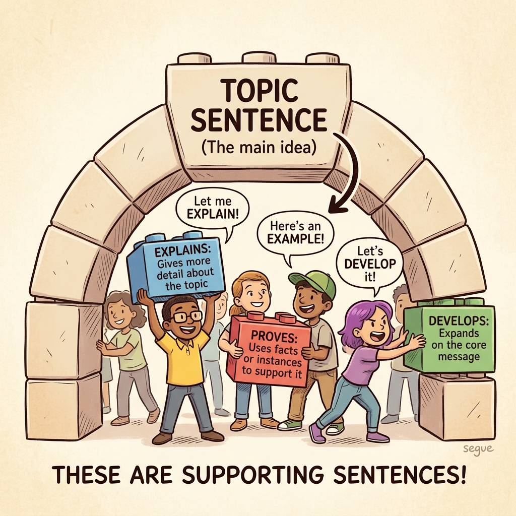 supporting sentences
