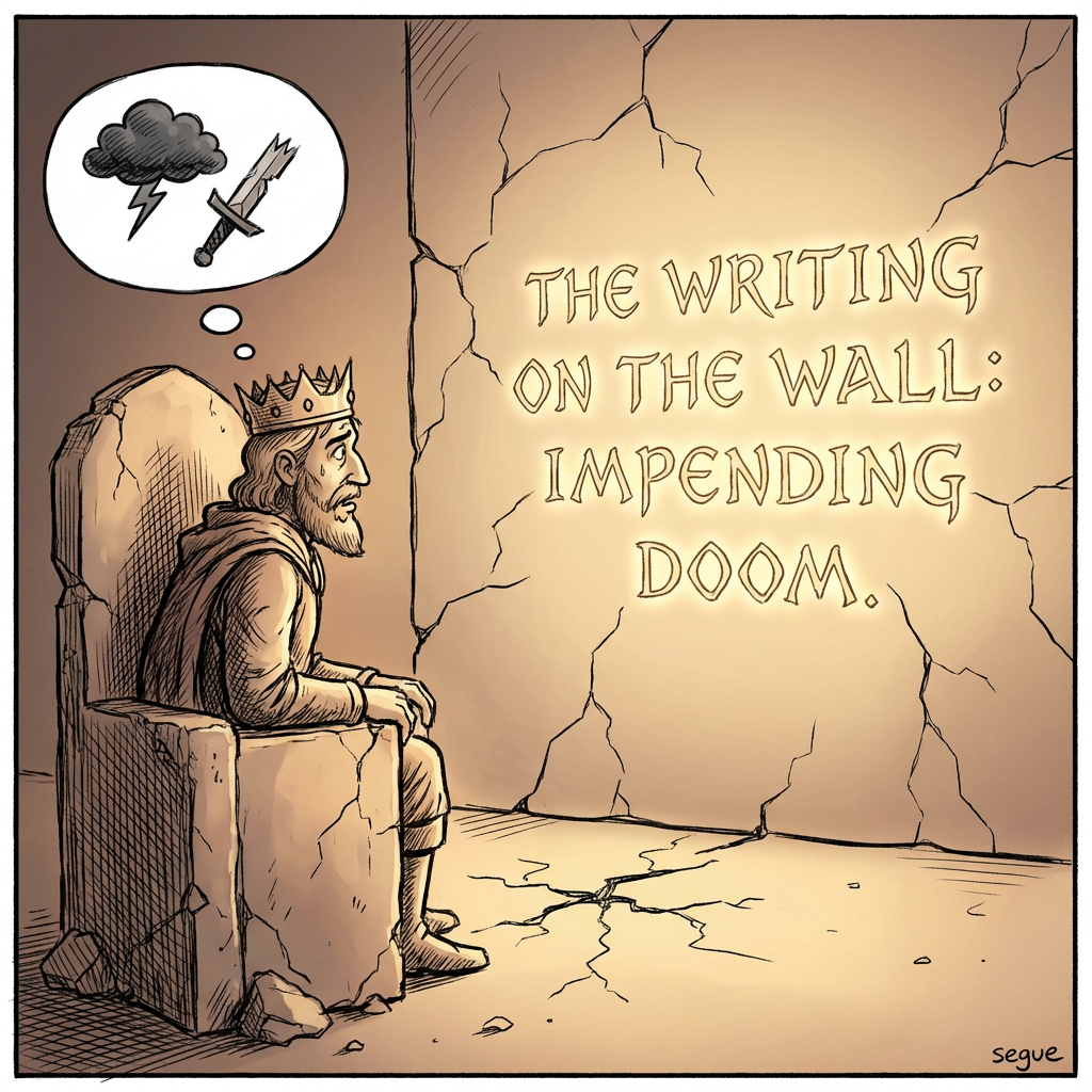 the writing on the wall