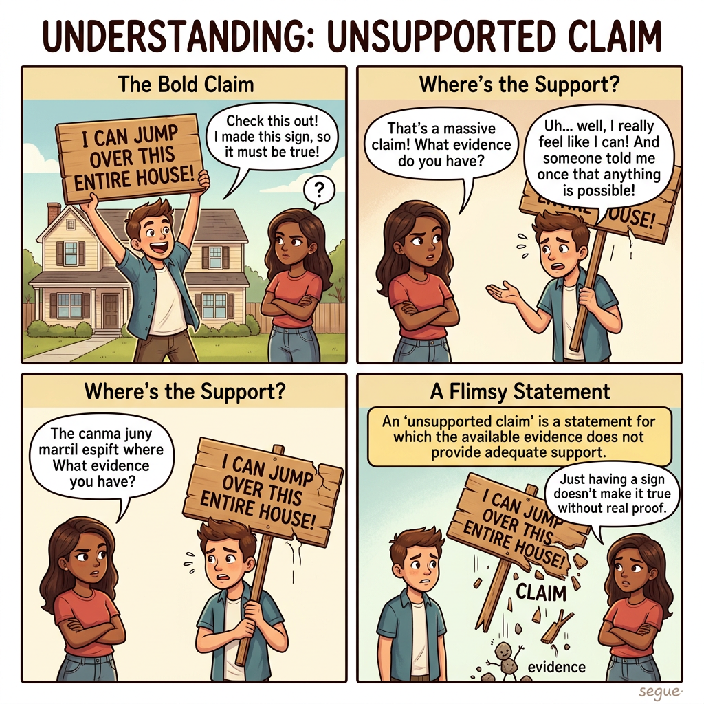 unsupported claim