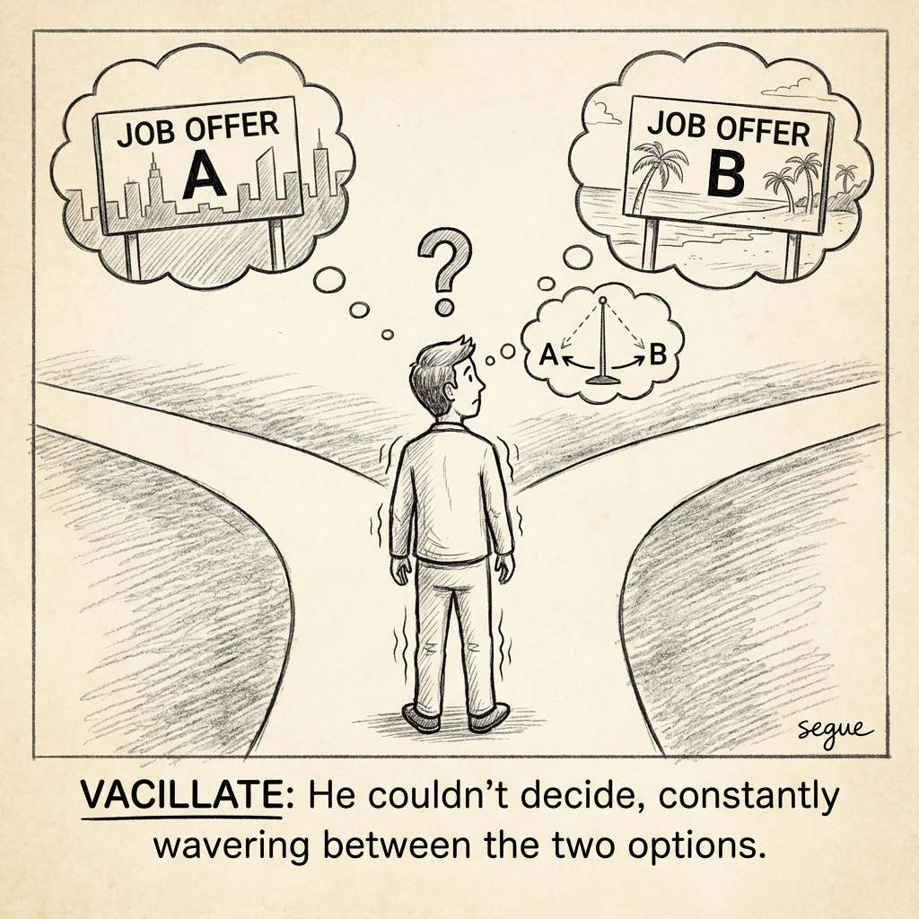 vacillate